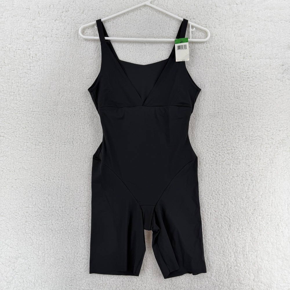 Maidenform Shapewear Bodysuit‎ Womens Medium Black One Piece Adjustable Straps